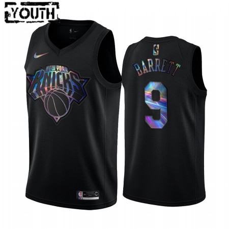 Camiseta Niños NBA New York Knicks RJ Barrett 9 Iridescent HWC Collection Swingman